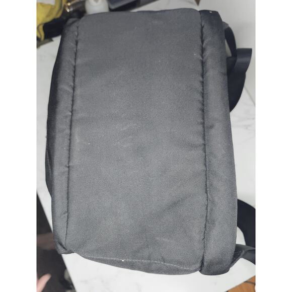 Vera Bradley Black Backpack Laptop School Bag Quilted Nylon Floral Lining - Picture 6 of 8